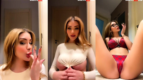 Celine Tango Beyaz Bodysuit İle Göt Poz Veriyor