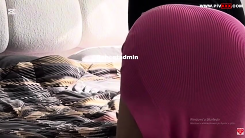 Türbanlı Fatma ile her telden azgın pozlar ve teşhir