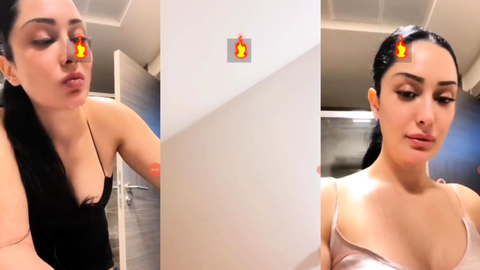 Zemheri Tango ateş filtreleriyle seksi pozlar veriyor