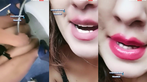 Sevgim tango webcamde duş başlığıyla amını suluyor