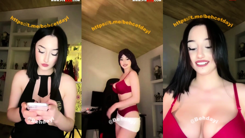 Benasteria webcam'de ateşli pozlar veriyor, kıvrımlarını sergiliyor