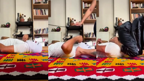 Popomu kölenin yüzüne sürttürdüm