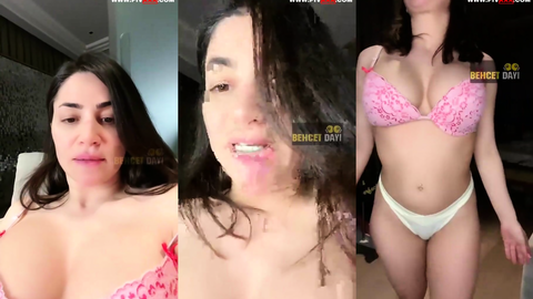 Serpil Cansız pembe sütyenle azgınca kıvırıyor