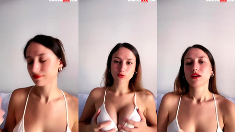 eylül deniz tango seksi bakışlarla memelerini sıkıyor