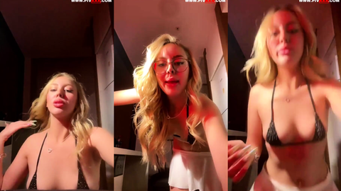 semfunny tango'da sigara içip bikinisini açıyor