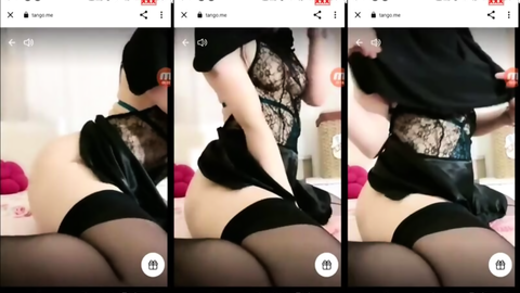 türbanlı boncuk tangoda götünü açıp amına parmak atıyor