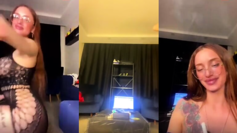 nupelda tango seksi kıyafetle sigara içip poz veriyor