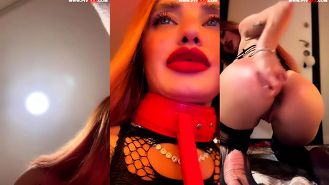 nupelda tango choker takıp dudaklarını öne çıkarıyor