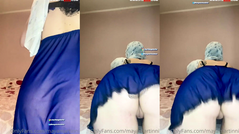 mayamartinni türbanlı halde onlyfans videosunda götünü açıyor