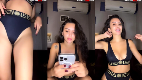 ada kumsal canlıda götünü açıp dildo sokuyor