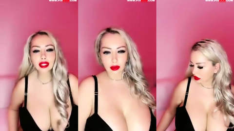 ilçin karagöz canlıda dildosunu yalayıp memelerini sergiliyor