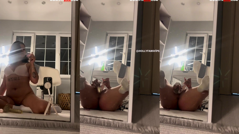 tango doa mirror önünde amını dildoyla doldurup inliyor