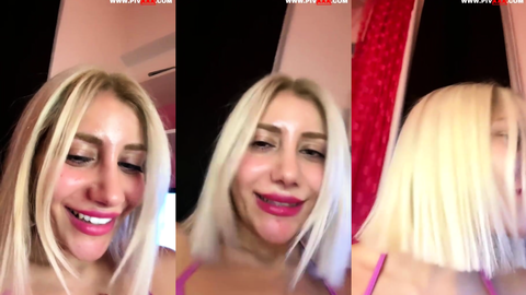 açelyaniz canlıda memelerini sıkıp dudak ısırıyor