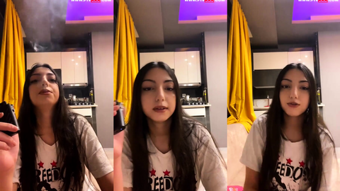 meganperez canlı yayında dildoyu yalayıp gülümsüyor