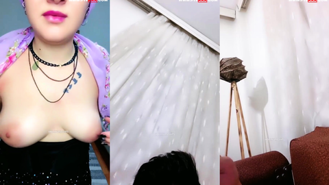 meltem tango türbanlı halde dildoyu emip amını okşuyor