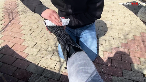 Worship my superior feet in public! 2